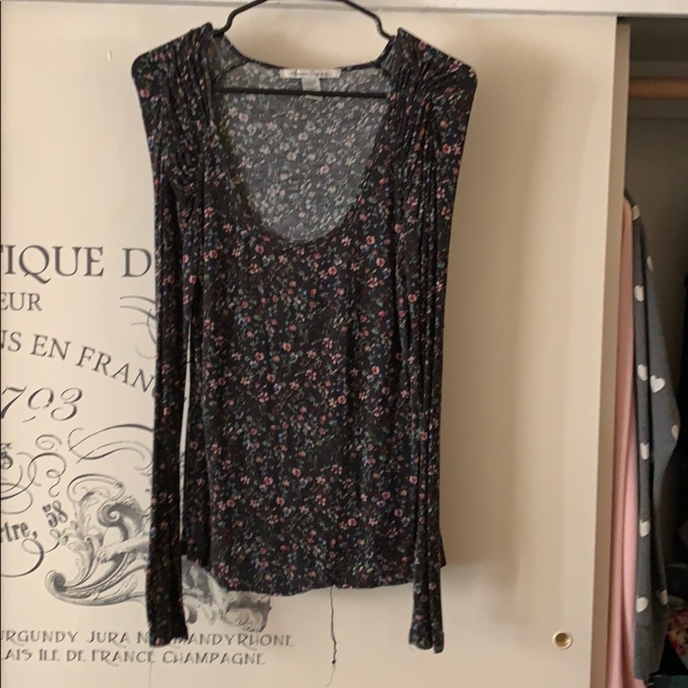 Floral long sleeve top